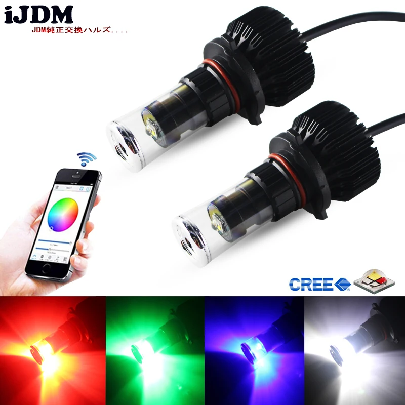 IJDM ошибок RGB H7 светодиодный фары дневного света комплект для BMW E82/E88/F20 1 серии E90/E91 3