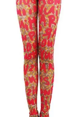 Free Shipping Plus Size Gothic Punk Colorful Graffiti Print Leggings Jeggings #qq004 Womens/Ladies Pants|leggings spring|leggings with ankle