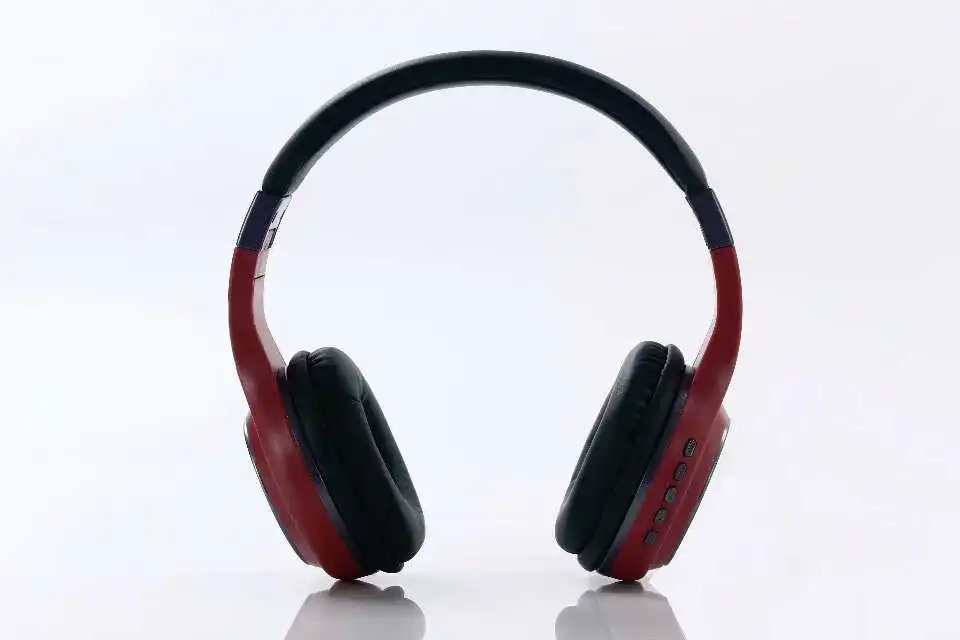 red Беспроводные наушники с шумоподавлением, bluetooth-гарнитура с микрофоном, складные Игровые наушники для iPhone, Xiaomi, samsung, компьютера - Цвет: red
