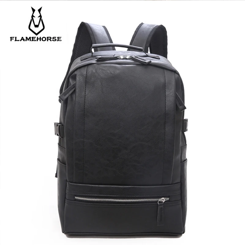 Мужской рюкзак из искусственной кожи повседневный для ноутбука 2019 | Багаж и сумки