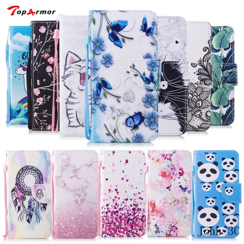 TopArmor 2017 Новый кожаный чехол кошелек для Huawei P10 Lite роскошный Магнитный Флип