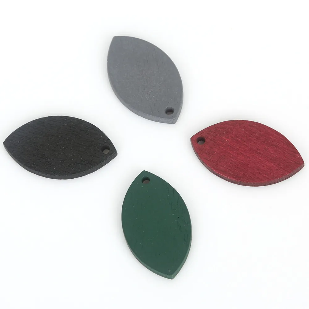 20 шт. деревянные подвески в виде листьев 19x32 мм|charm pendant|pendants for jewelry makingleaf charm pendant |