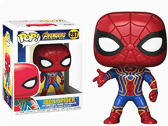 Поп игрушка Marvel Avengers3: война бесконечности Человек-паук 287 # ПВХ экшн-фигурка