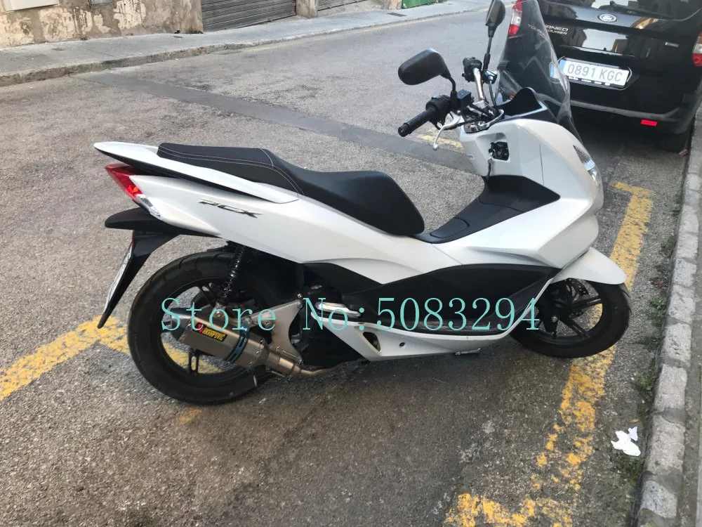Лучшая выхлопная система мотоцикла с соединительной трубой для PCX 125 PCX 150 2012- выхлопная труба глушителя для мотоцикла