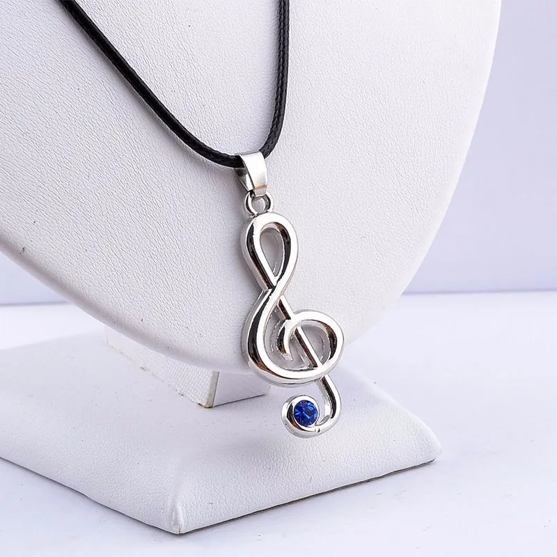 Колье с подвеской в виде музыкальной нотки стразы для мужчин и женщин | Украшения