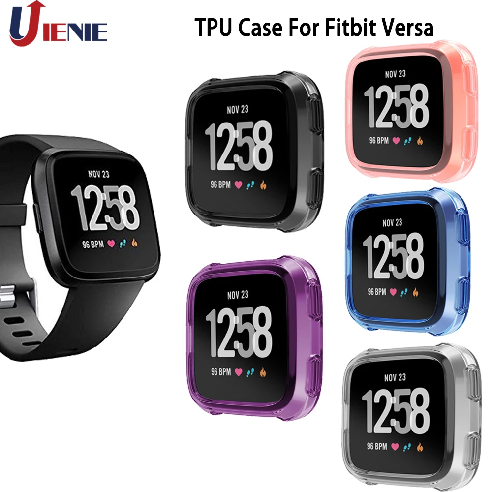 ТПУ защитный чехол рамка для Fitbit Versa умный протектор для часов мягкий Smartwatch чехол Ультратонкий Мягкий ТПУ силикон