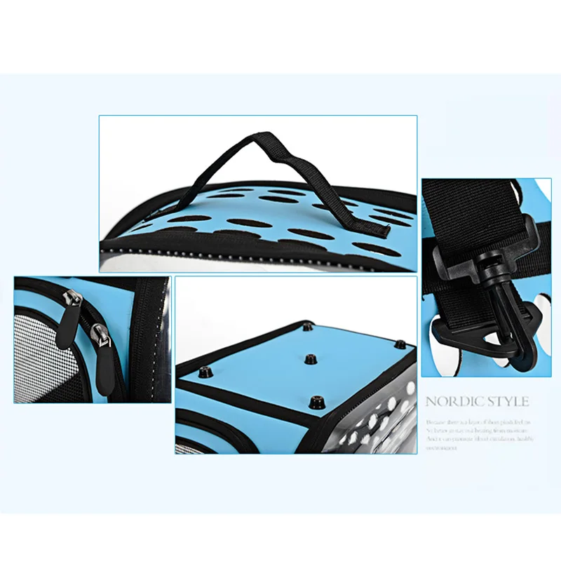 HOOPET модная Маленькая прозрачная открытая переносная сумка через плечо