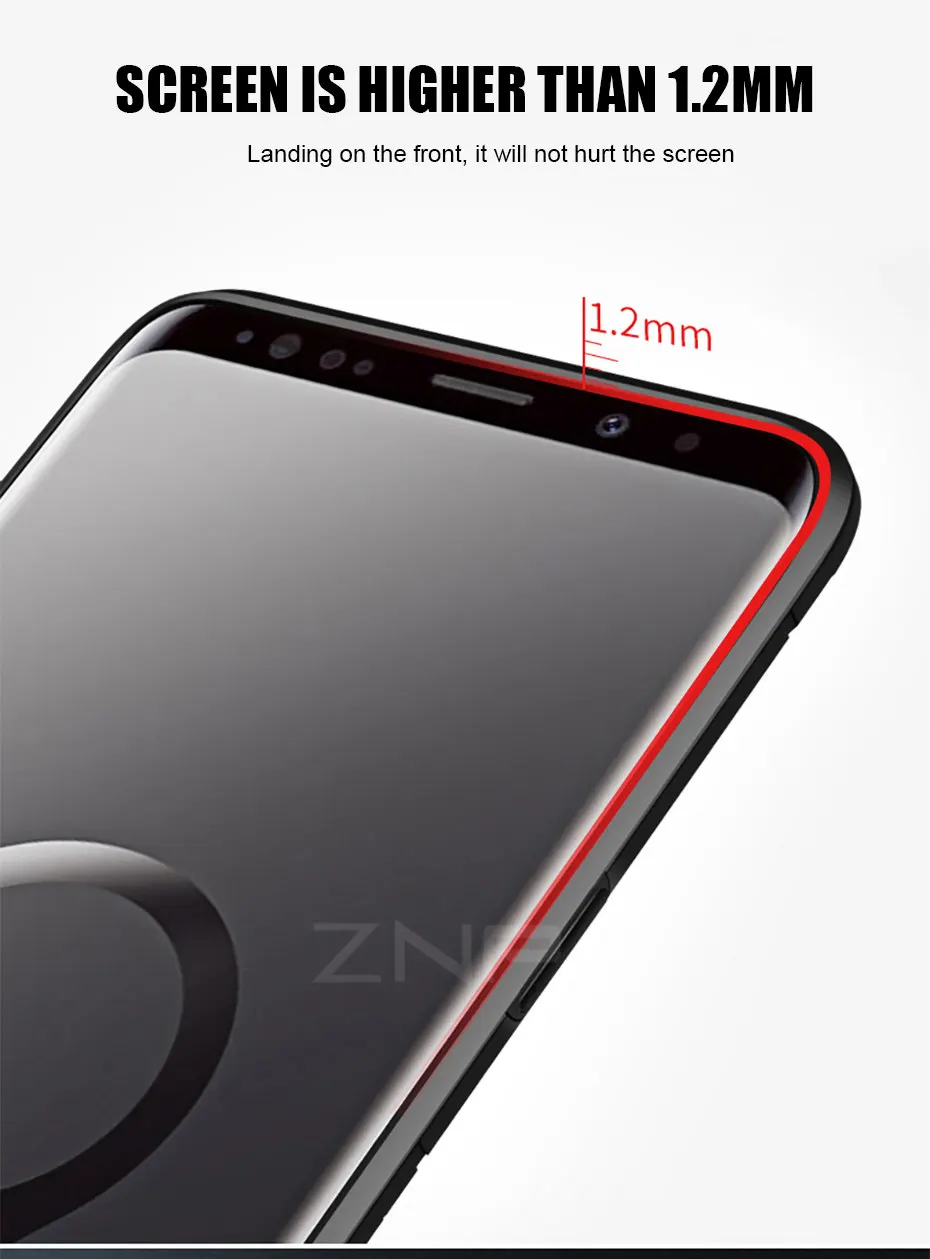 ZNP Броня противоударный держатель чехол для телефона для samsung Galaxy Note 8 9 S7 Edge подставка полный чехол для samsung S10 S9 S8 Plus S10E чехол
