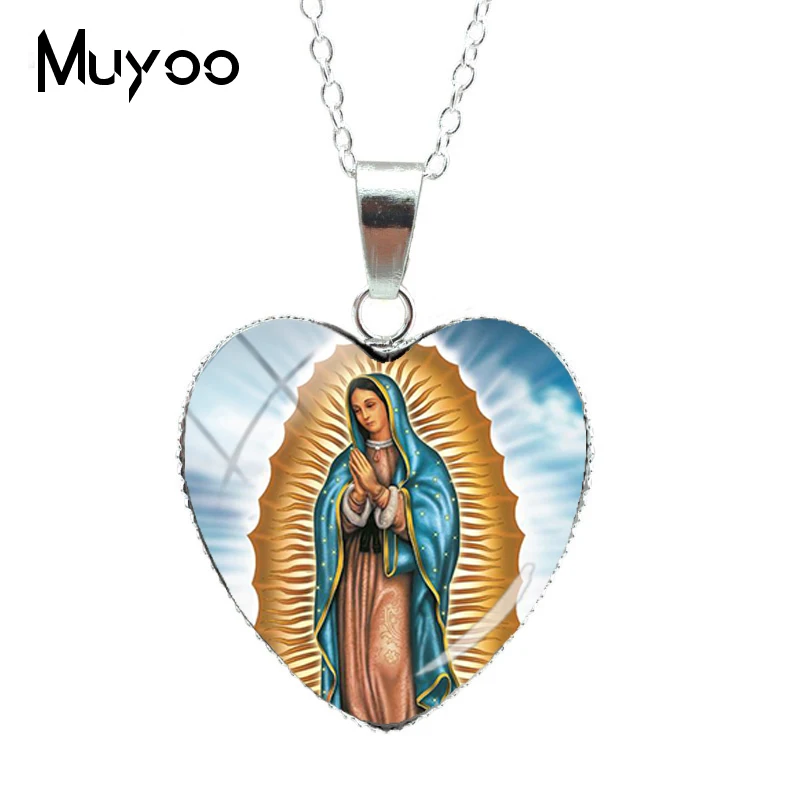 2019 Новое модное ожерелье с подвесками в виде сердца Девы Марии ювелирные изделия