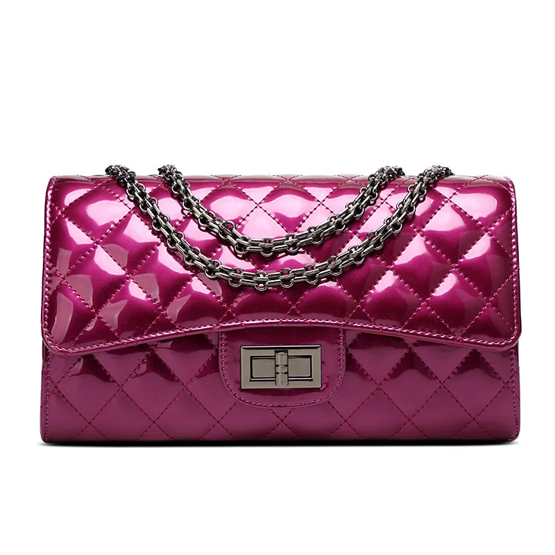 Статья 2017 Новый Лакированной Кожи Лин Грузии Цепи Небольшой Размер Пакета