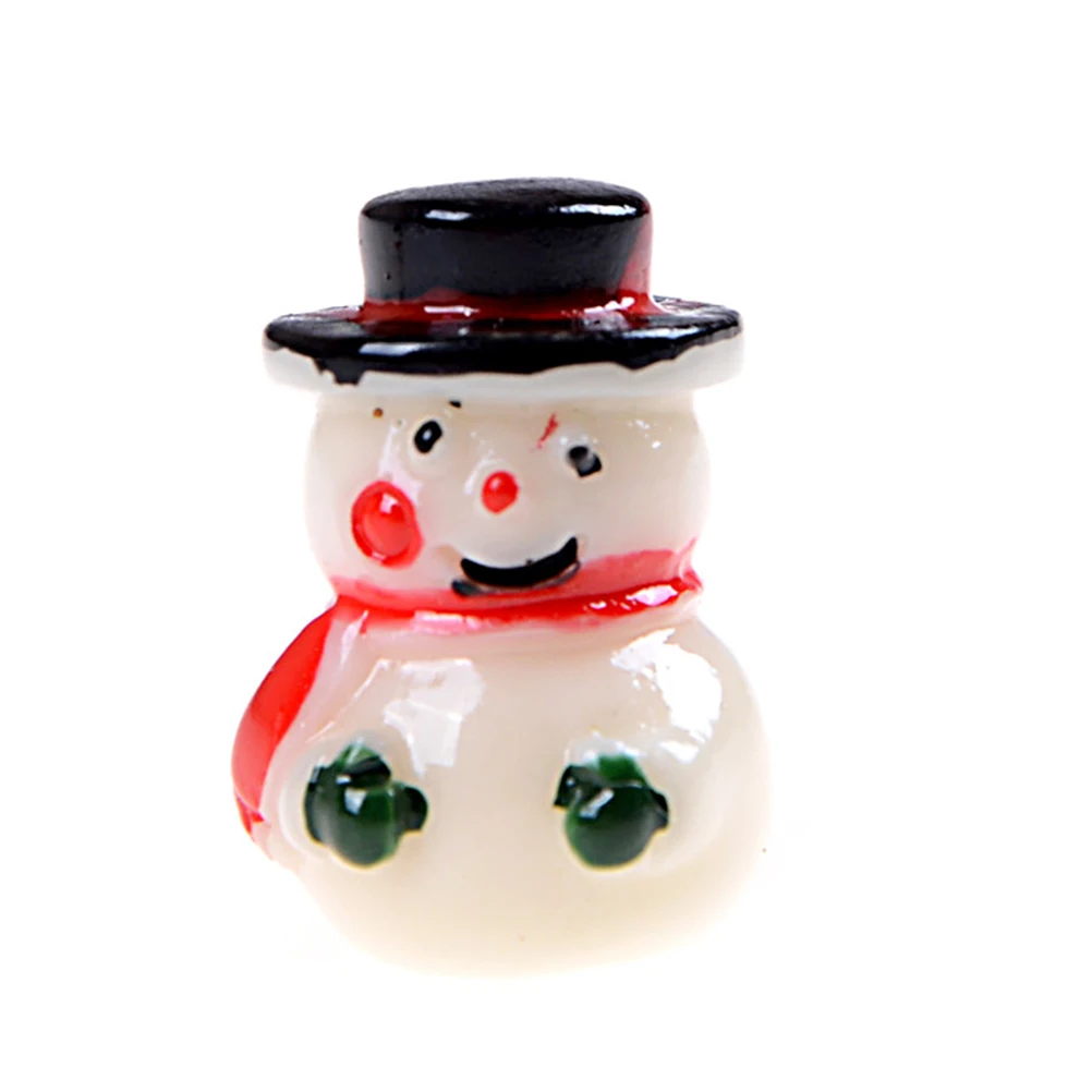 Милый мини зимний Снеговик декоративная миниатюрная фигурка сказочный сад