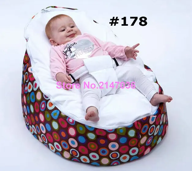 Новейший модный дизайн детское кресло мешок фасоли синий шеврон дети диван
