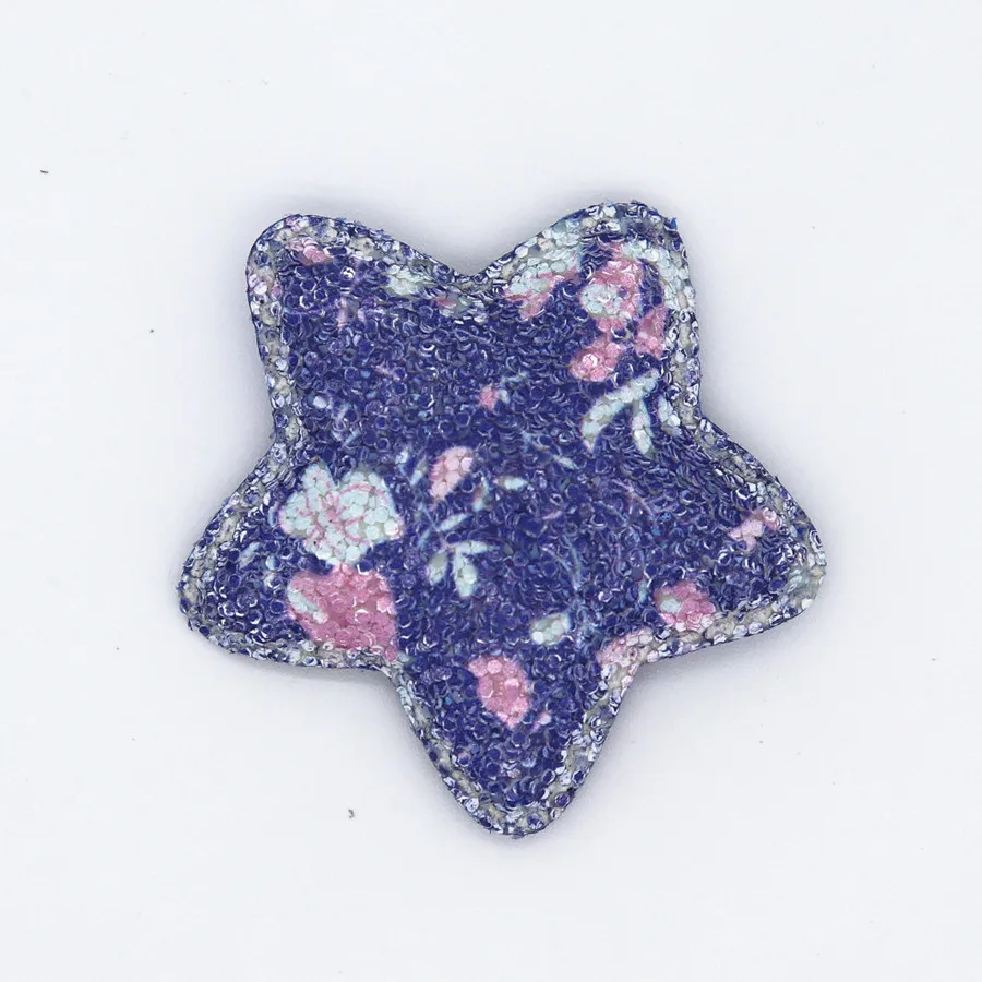 10 шт. блестящая кожаная звезда с принтом для заколок волос украшение рукоделия