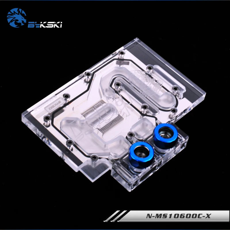 Водяной блок Bykski с полным покрытием графического процессора для MSI GTX1060 3G 6G OC