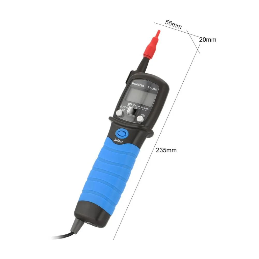 BTMETER BT 38C Pen цифровой мультиметр Многофункциональный вольтметр дисплей