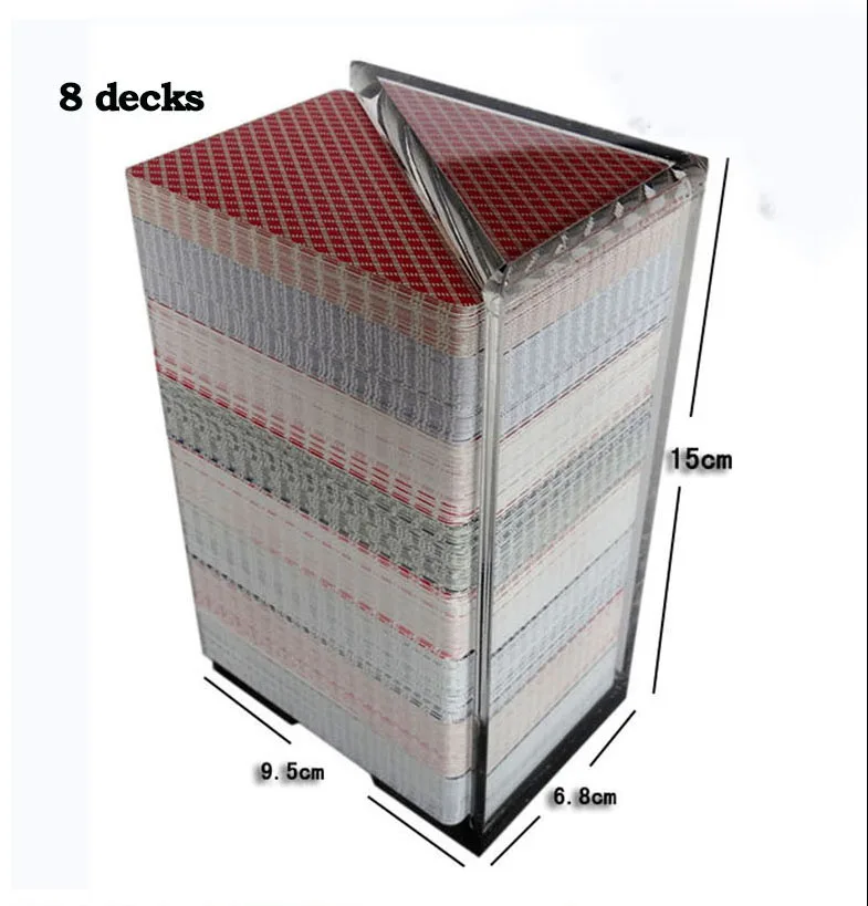 1 шт. держатель игральных карт для 4 палубы или 8 палуб Акрил игры в покер аксессуар