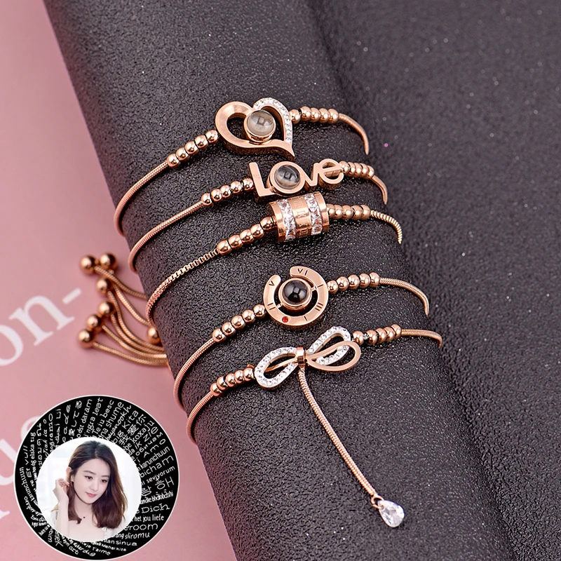4style женский 100 языков I Love You памятная цепочка украшение из титановой стали