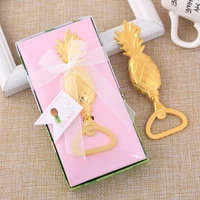 100pcs lot gold pineapple bottle openers anniversary souvenir birthday bridal baby shower party favors wedding return gifts