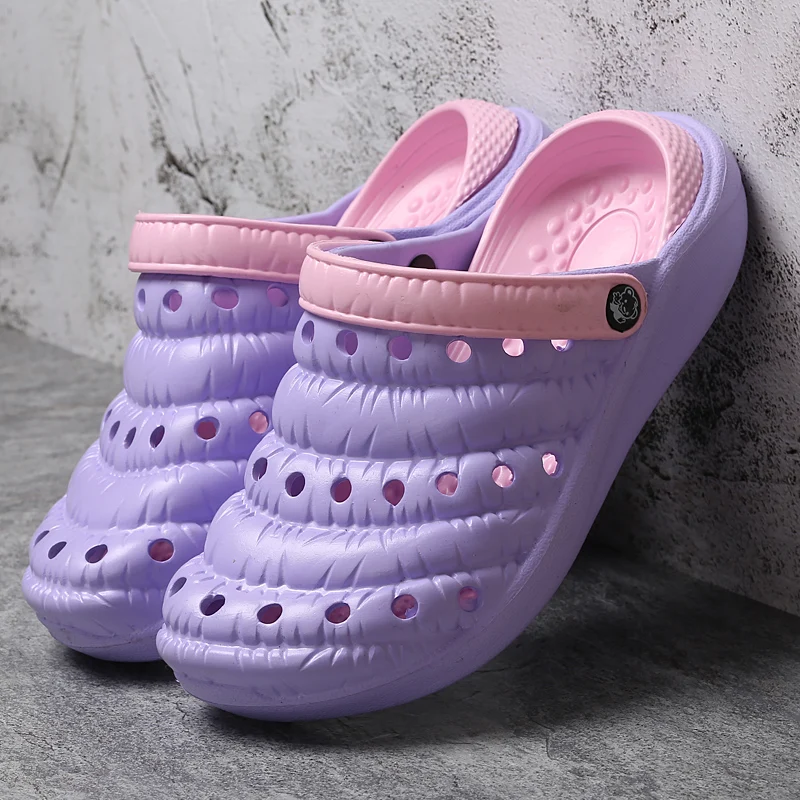 Классические садовые Туфли сабо без шнуровки женские летние комнатные тапочки