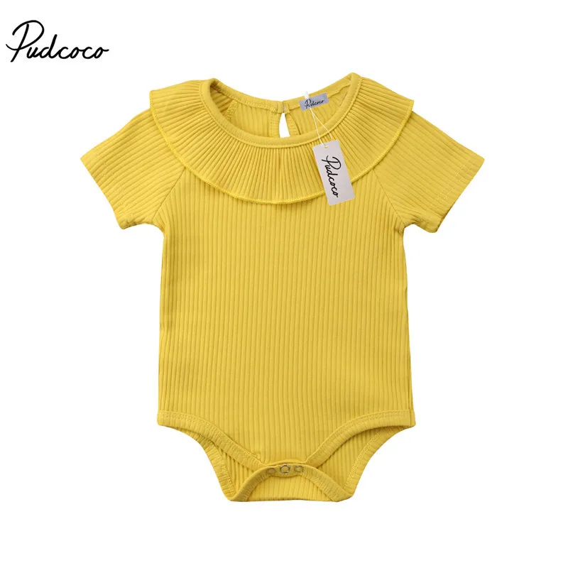 Одежда для малышей Повседневный однотонный комбинезон новорожденных мальчиков