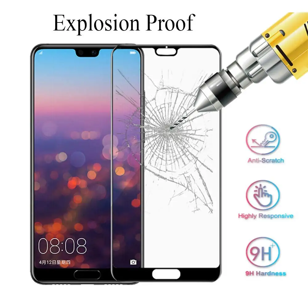 2 Pack 9D Full Cover Tempered glass For Huawei Mate 20 Pro P20 P30 Lite P smart 2019 Protector Glass huawei 10 | Мобильные телефоны