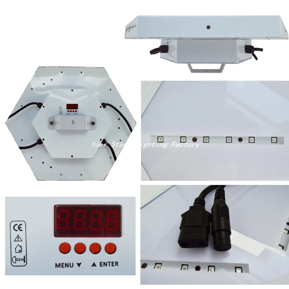 4 шт./лот светодиодный 3D видения панели ADJ уникальный дизайн 126 шт. 5050 SMD 3 в 1 RGB dmx 35 Вт Железный сценический светильник для dj светильник для дискотеки