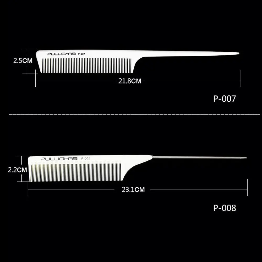 IONIC STYLER профессиональные машинки для стрижки волос, триммеры, расчески гребень для волос белого цвета карбоновый хвост гребень для волос