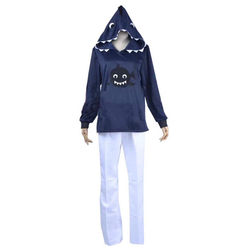 

2018 Anime Free! Iwatobi Swim Club Rin Matsuoka Shark Hoodie Sweatshirt Hooded Jacket Coat Cosplay Costume