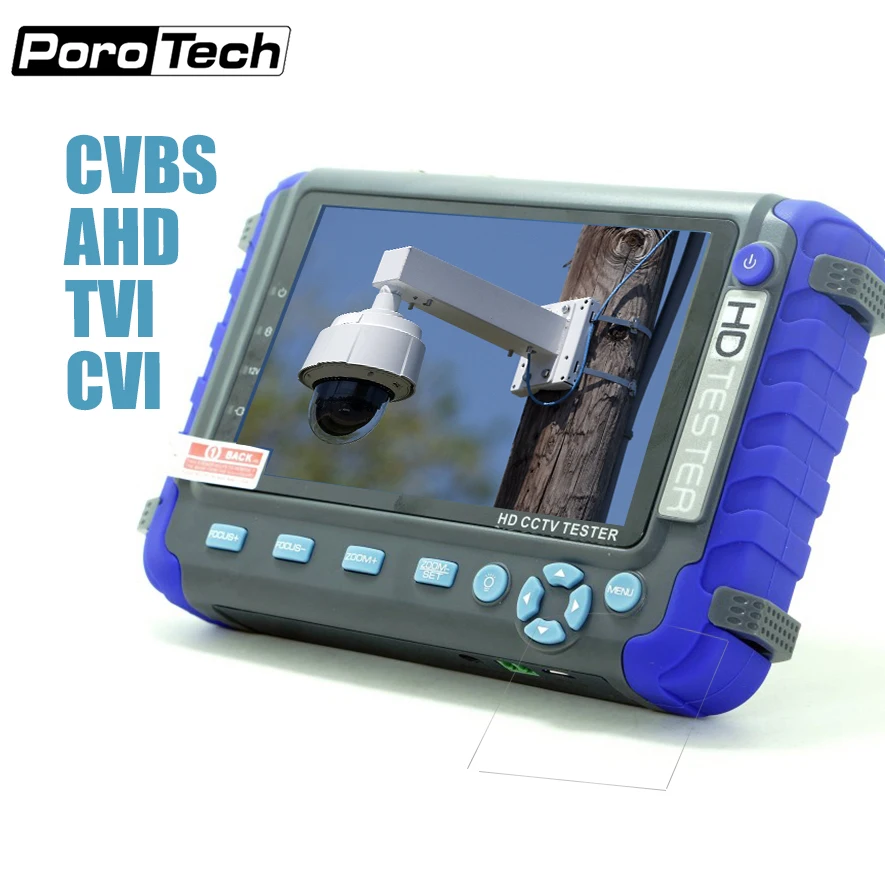 IV8C 5 дюймов 5MP AHD CCTV тестер монитор AHD 1080P тестирование аналоговой камеры PTZ UTP Кабельный тестер 12V1A выход AHD TVI CVI CVBS 4в1