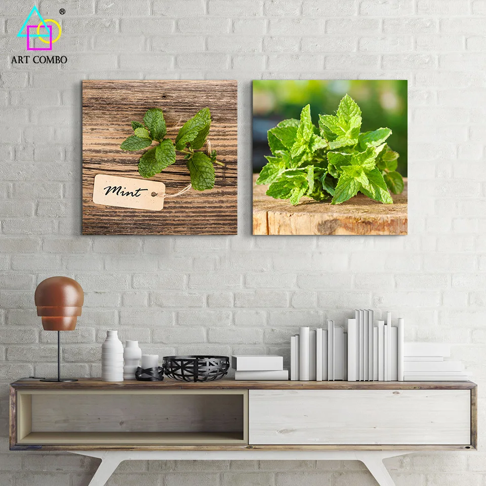 Натюрморт Ткань Картины Монетных Дворов на Дерево Canvas Printings Home Decor Стене Висит