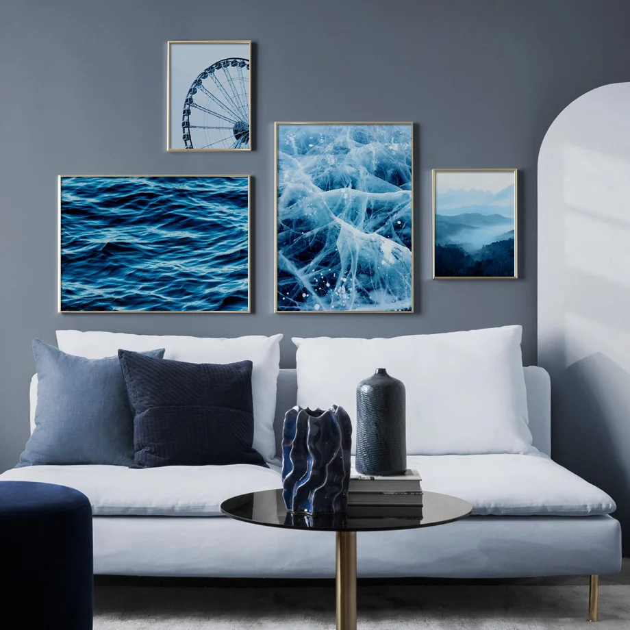 Gohipang ледяное море суккулентные растения лес пустыня скандинавские плакаты и