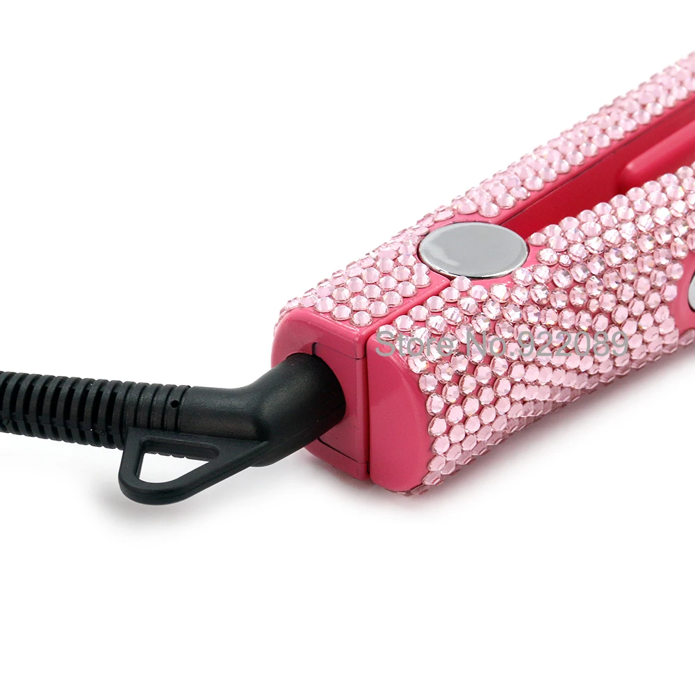 Выпрямитель для волос с кристаллами и титановой пластиной|hair straightener|hair flat ironhair |