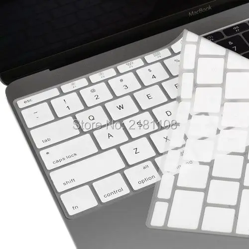 2 шт./лот силиконовая клавиатура Обложка кожи для нового Macbook 1" с retina модель A1534 США Версия