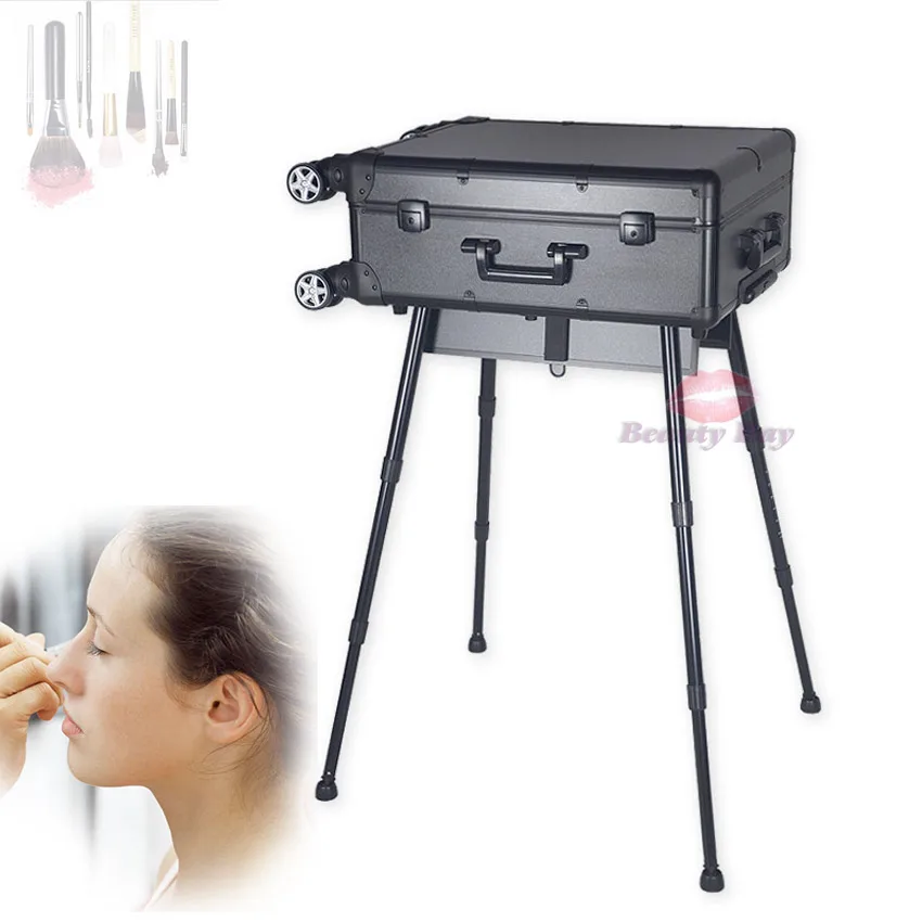Профессиональная Большая вместительная освещенная Косметическая станция