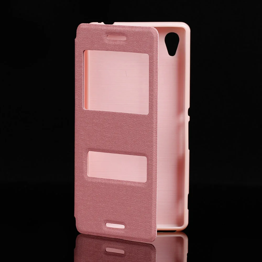 Из искусственной кожи 5.0For sony Xperia M4 Aqua чехол для sony Xperia M4 Aqua E2303 E2333 откидная крышка для сотового телефона чехол