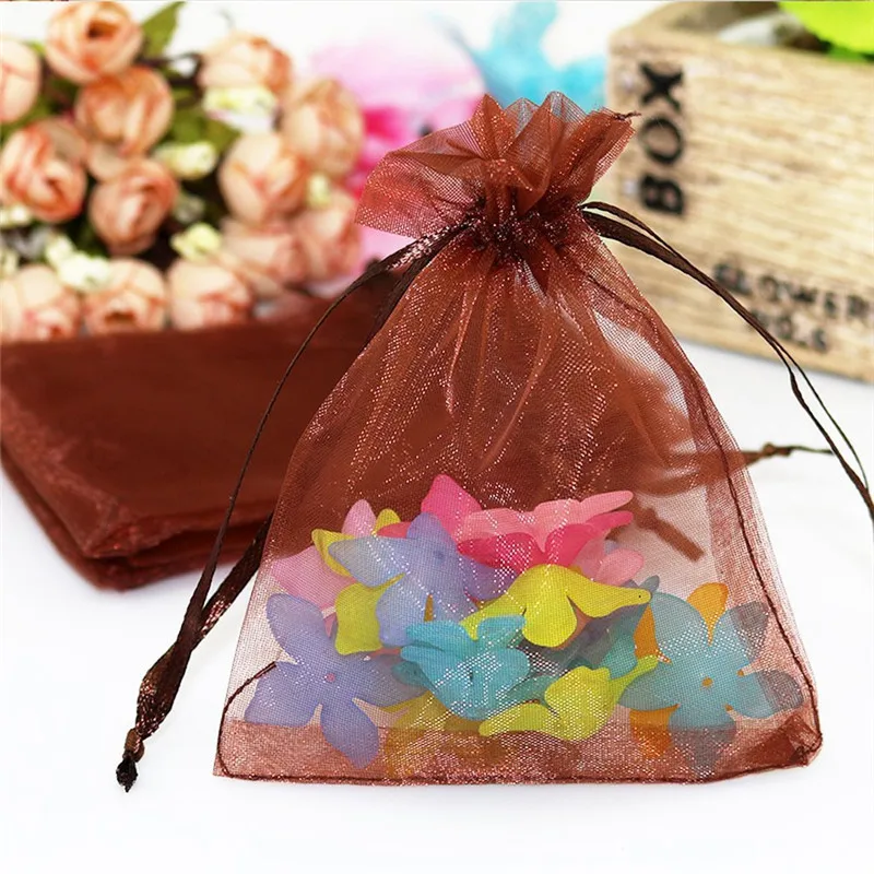 50 шт. мешочки из органзы 7x9/9x12/10x15/13x18 см|Подарочные сумки и упаковка| |