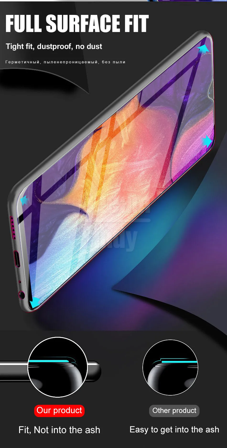 20D изогнутое закаленное стекло для samsung Galaxy A10 A30 A50 A7 A8 защитная пленка A7 M10 M20 M30 Защитное стекло для экрана