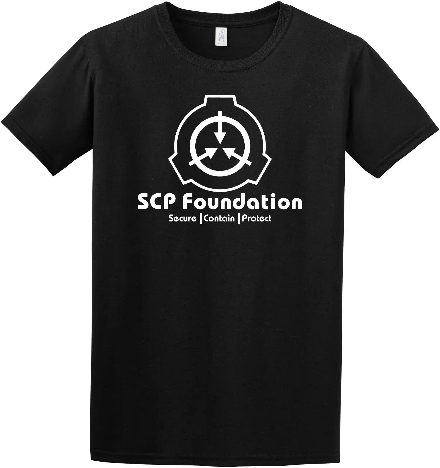 Футболка с логотипом SCP Foundation safe consert DeFeet &quotFan Wiki футболка из 100% хлопка топы