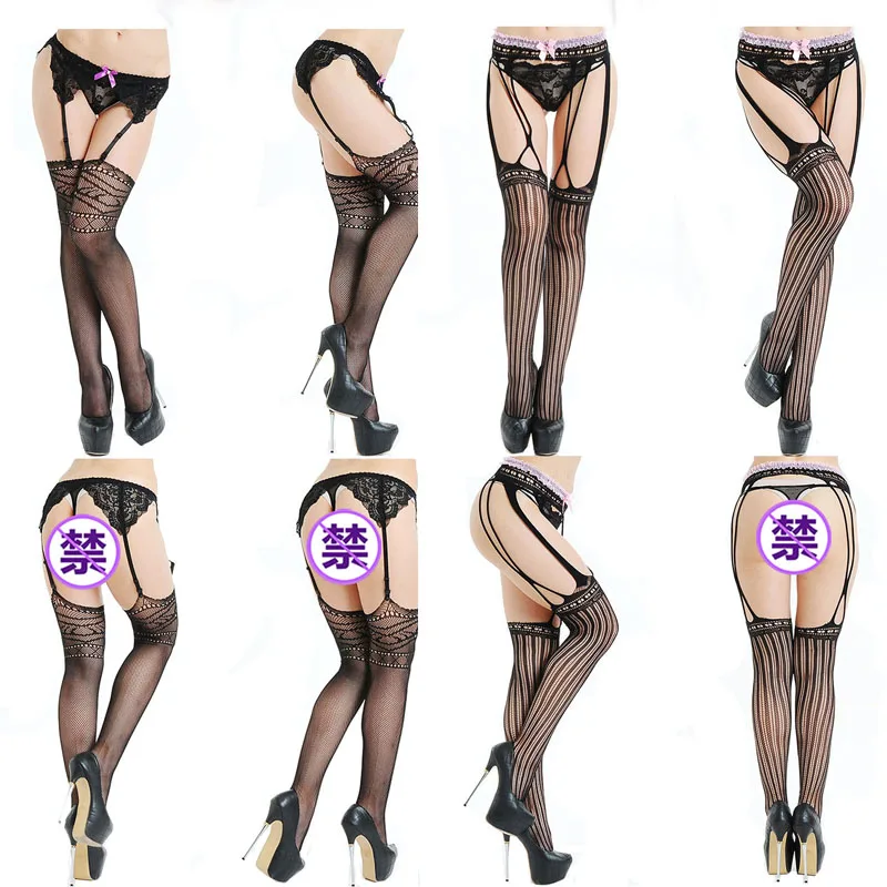 Новые Порно женские пикантные сетчатые чулки колготки Флора бедра открытая