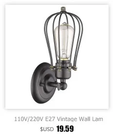 Vintage Outdoor LED Wall Sconce Lamp E26 E27 LED Bulbs Loft Retro Wall Light Luminaire Fixture Antique Glass Industrial Light