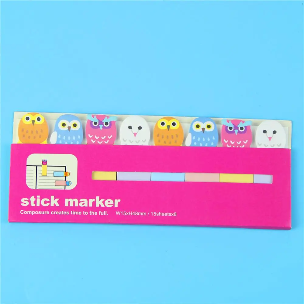1 шт Kawaii Канцелярские блокноты для заметок, креативные милые животные, стикеры для заметок, школьные принадлежности, бумажные наклейки - Цвет: E