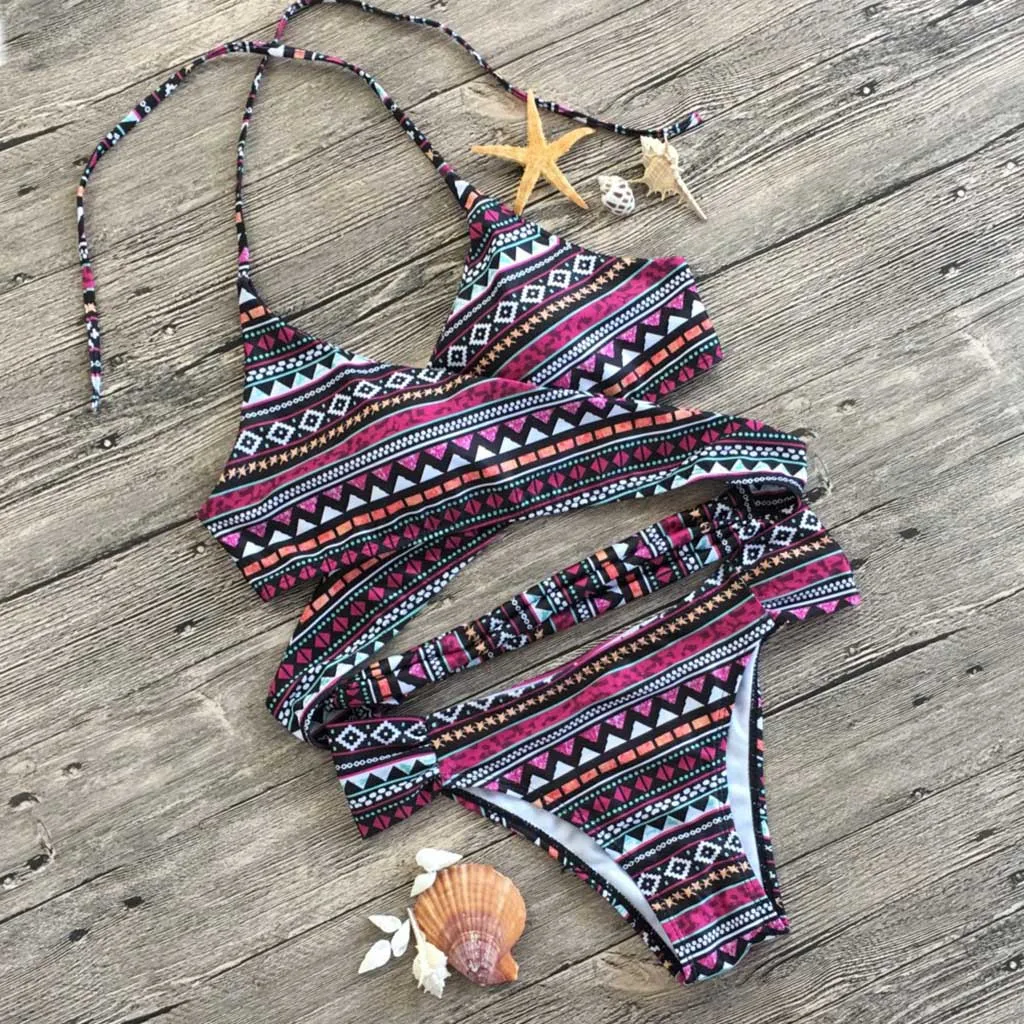 2019 богемный бюстгальтер пуш ап с мягкими чашечками пляжный разрезом и бахромой