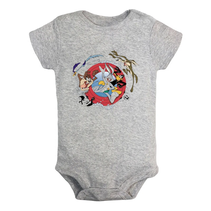 JaBaby1339GD Милый детский комбинезон с изображением кота Сильвестра Looney ttes для новорожденных мальчиков и девочек, Униформа-комбинезон с принтом, боди для младенцев, одежда хлопковые комплекты - Цвет: JaBaby1339GD