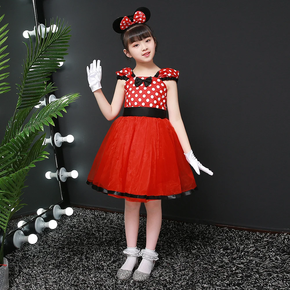 New Fall 2019 Children Princess Christmas Kids Birthday Party Dresses Halloween Mickey Cosplay Costume 1-14 Girls Cartoon Dress | Детская