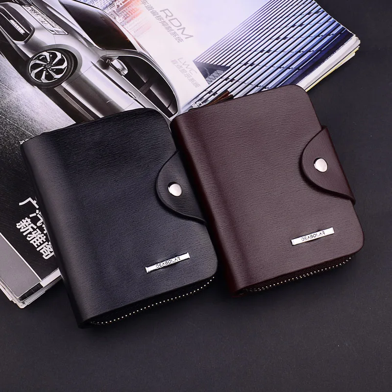 Роскошный деловой кожаный бумажник мужской знаменитого бренда мужские кошельки