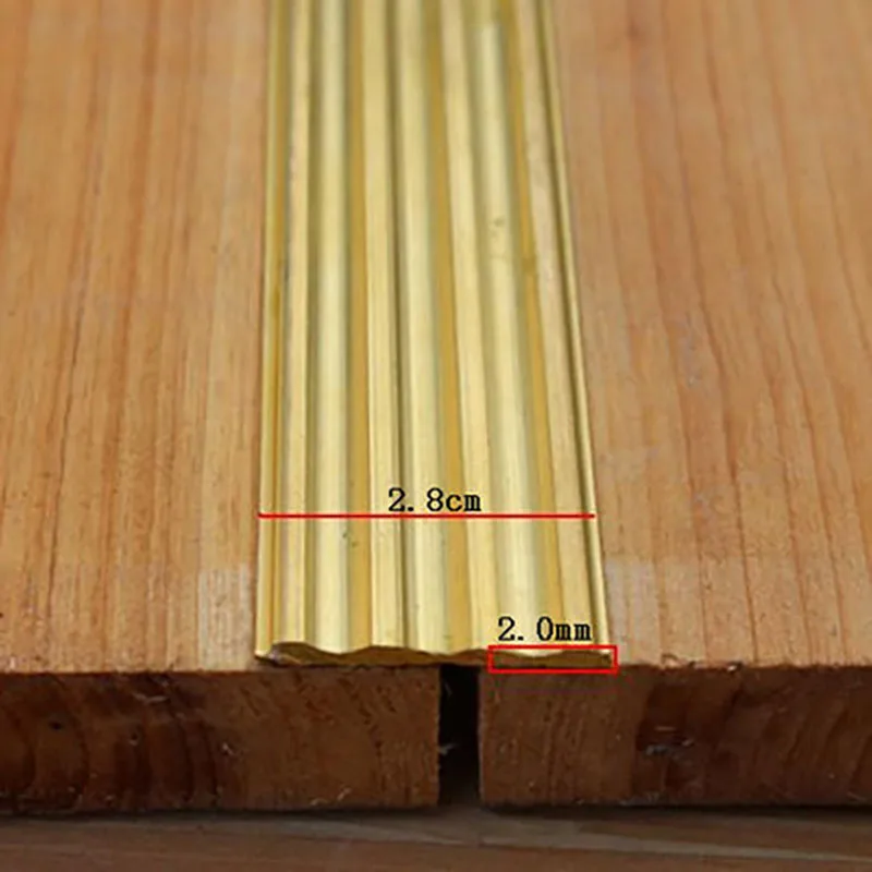 5 шт. 1 м латунные палочки аксессуары для пола кромка металлическая полоса вставка