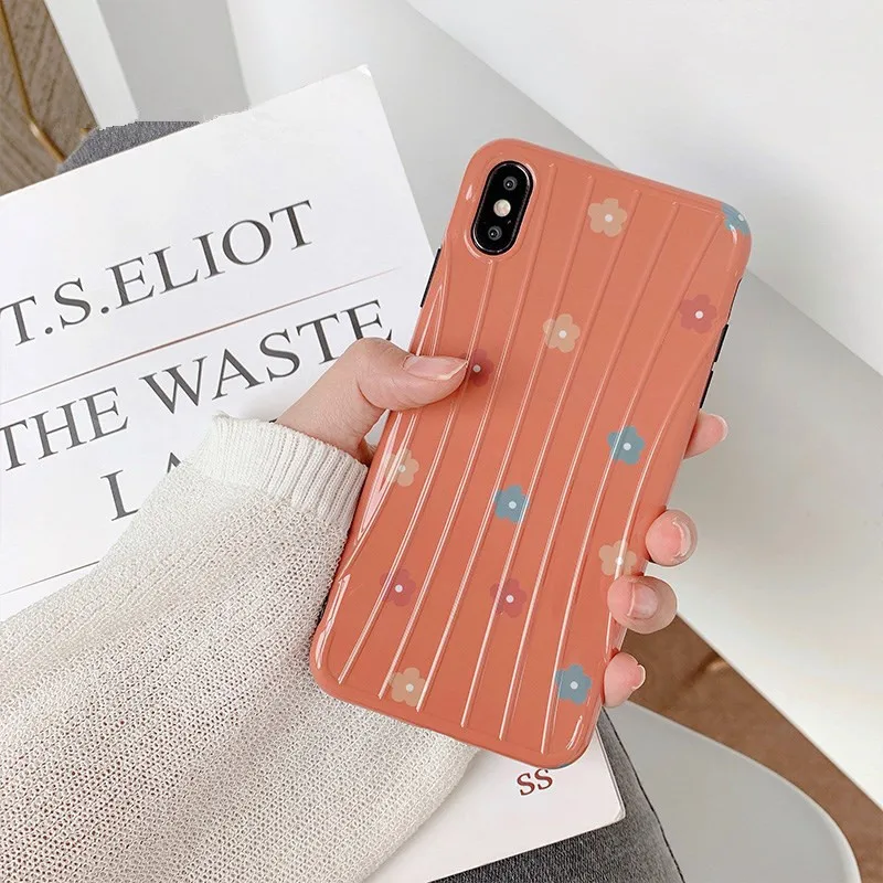 Карамельный цвет милые цветы волна точка телефон чехол для iPhone 7 Puls 6 6S 8 X XR Xsmax