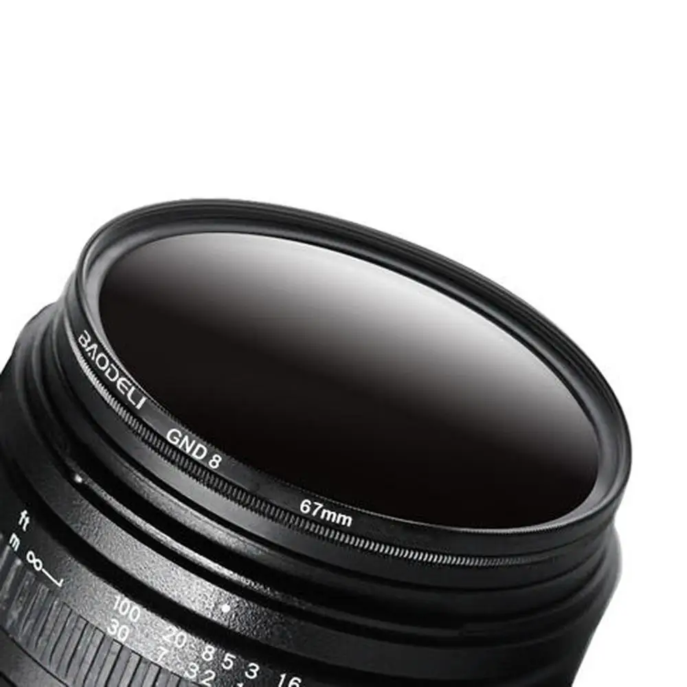 Фильтр для объектива камеры BAODELI серый градиентный фильтр Canon Nikon Sony A600 49 52 55 58 62 67 72