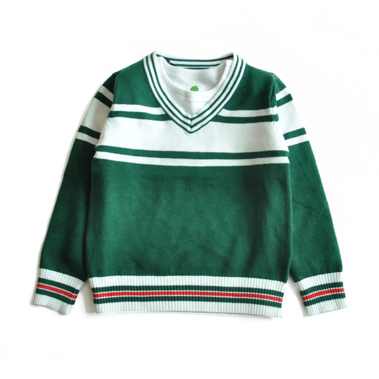 Вязаный пуловер для маленьких мальчиков Новое поступление 2018 детская одежда на