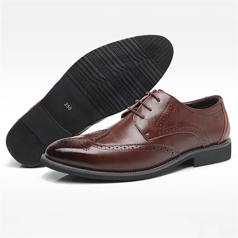 Movechain/Мужская обувь из натуральной кожи с перфорацией типа броги Обувь в деловом